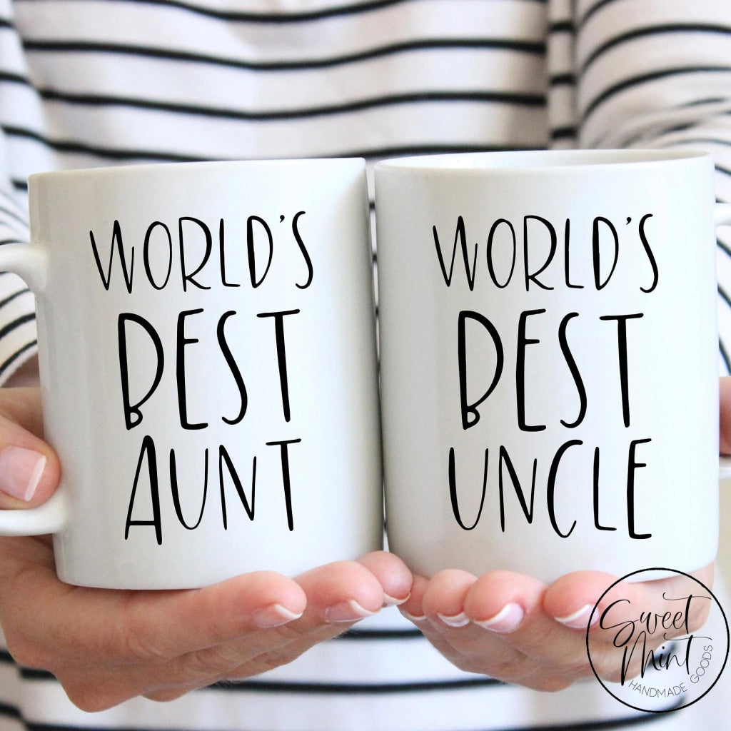 aunt and uncle mug set