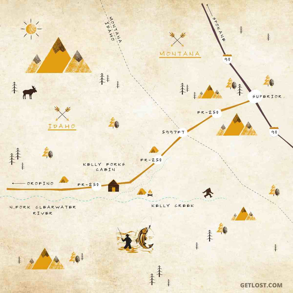 Hoodoo Pass Map