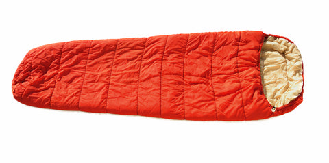 red sleeping bag