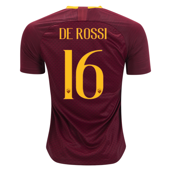 AS Roma 18/19 Home De Rossi #16 Jersey 