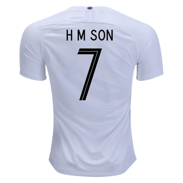 South Korea 2018 Away Son #7 Soccer 