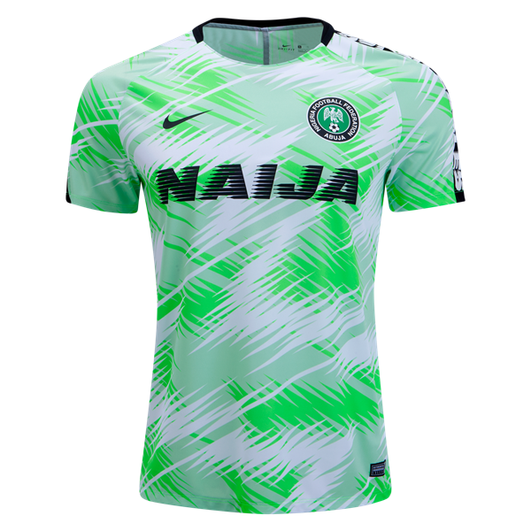 Nigeria 2018 Pre-Match Training Jersey 