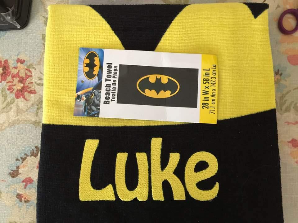 batman beach towel