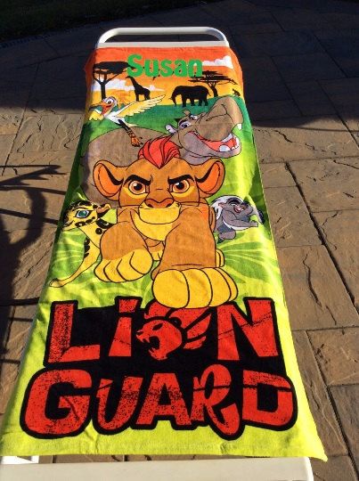 Lion King Beach Towel Disney Character Kids Swimming Holiday 