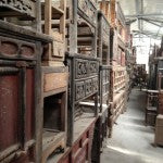Antiques awaiting restoration in Beijing