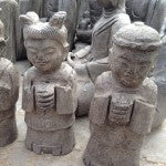 Chinese stone figures at Beijing market