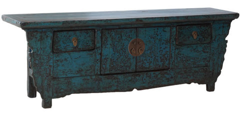 Blue Chinese sideboard