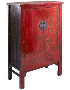 Shanxi Red Lacquer Cabinet
