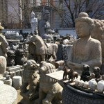 Stone statues at Panjiayuan