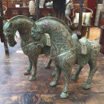 Bronze and silver horses