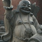 Large stone buddha