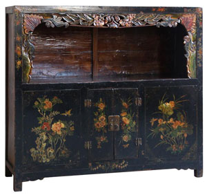 Qinghai Painted Cabinet