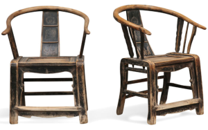 Chinese horseshoe chairs