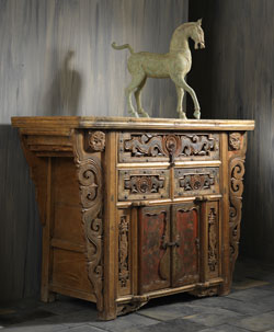 Shaanxi Carved Cabinet