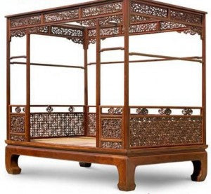 Chinese antique bed