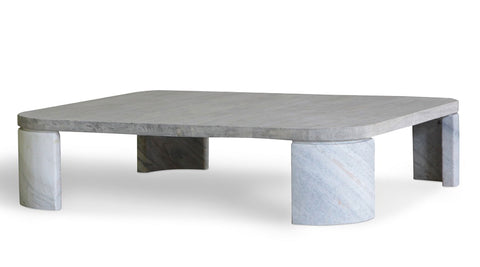 Coffee table with marble legs