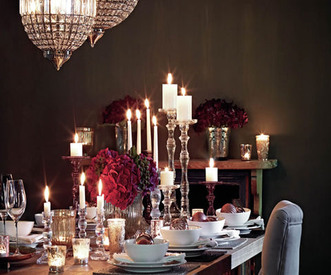 Candlelit table