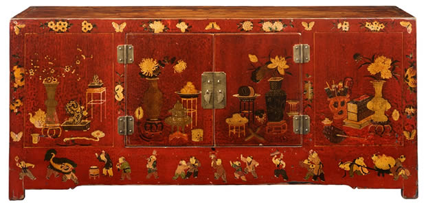Qinghai painted cabinet