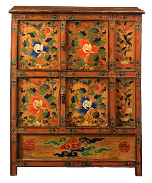 Tibetan Painted Cabinet