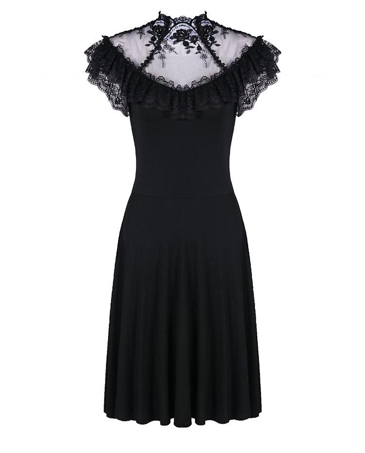 dark lace dress
