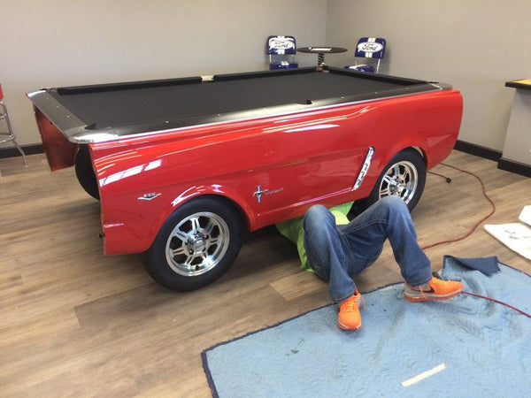 Even car pool tables require certified billiard mechanics for that premium level of play!