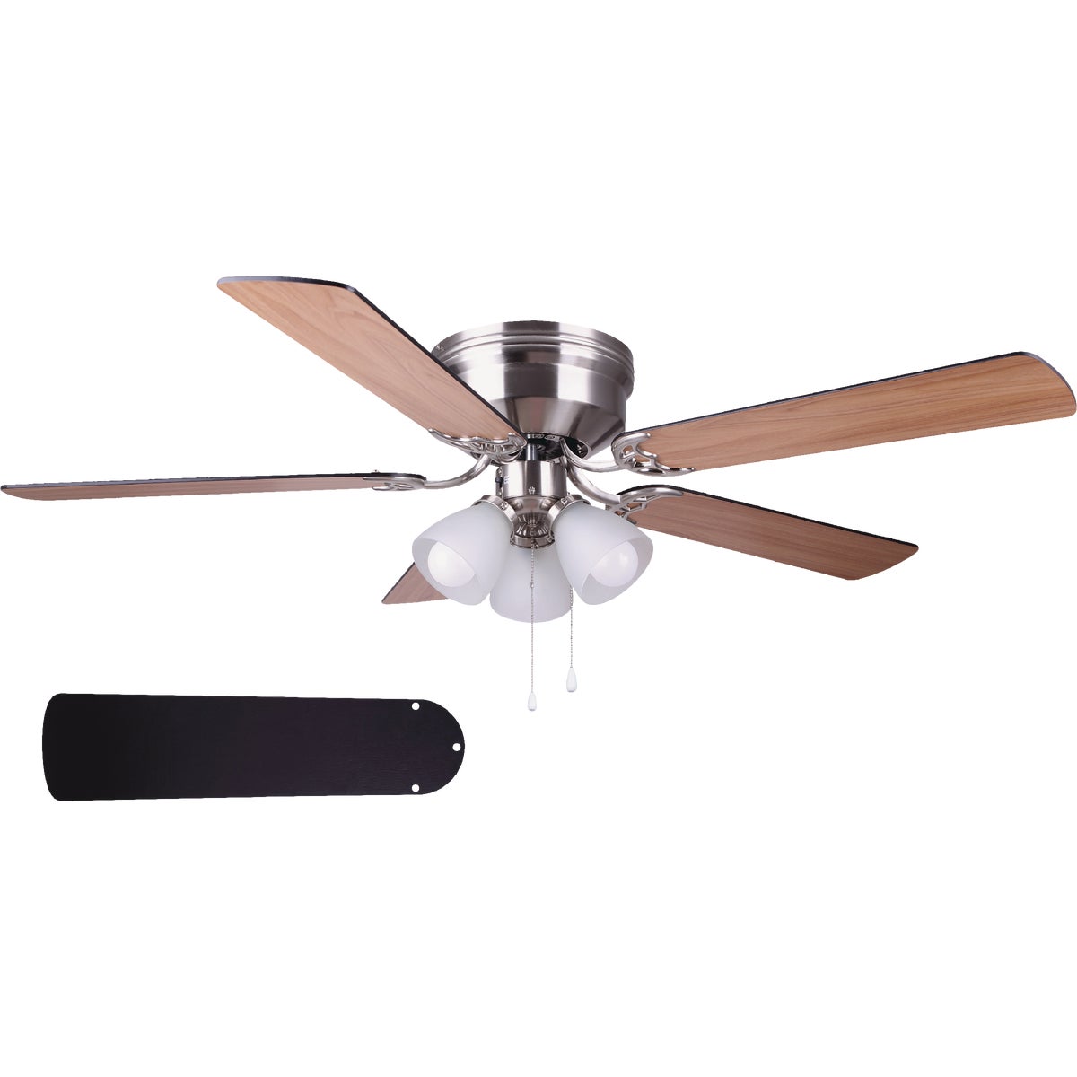 PC/タブレット その他 Home Impressions Adobe 52 In. Brushed Nickel Ceiling Fan with Light Kit