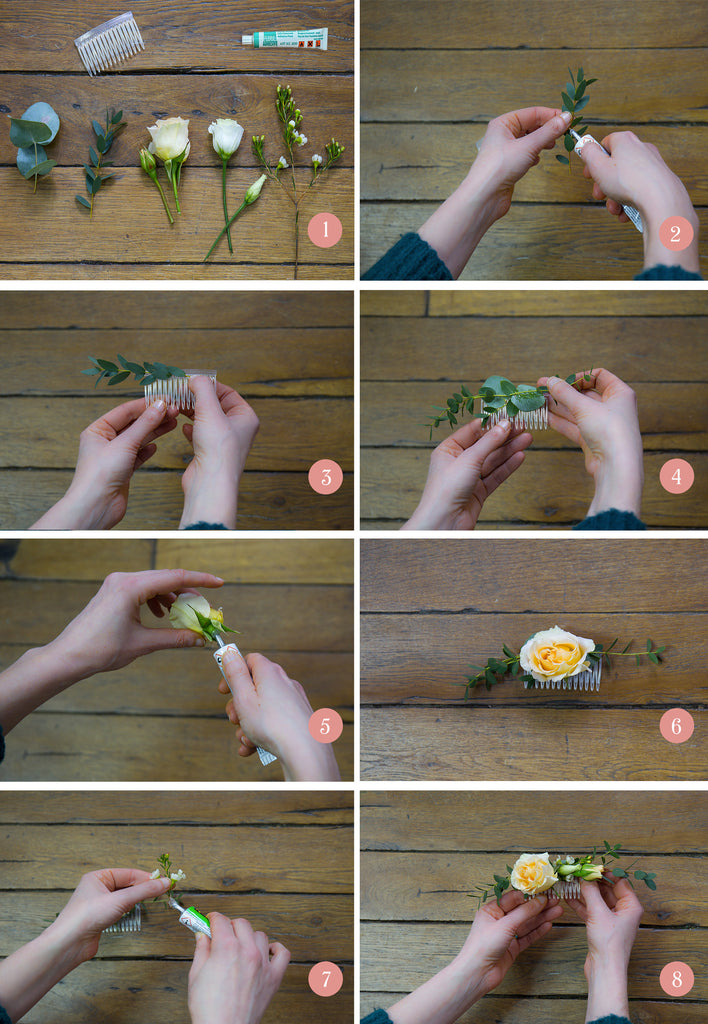 Tutoriels DIY peigne fleuri mariage