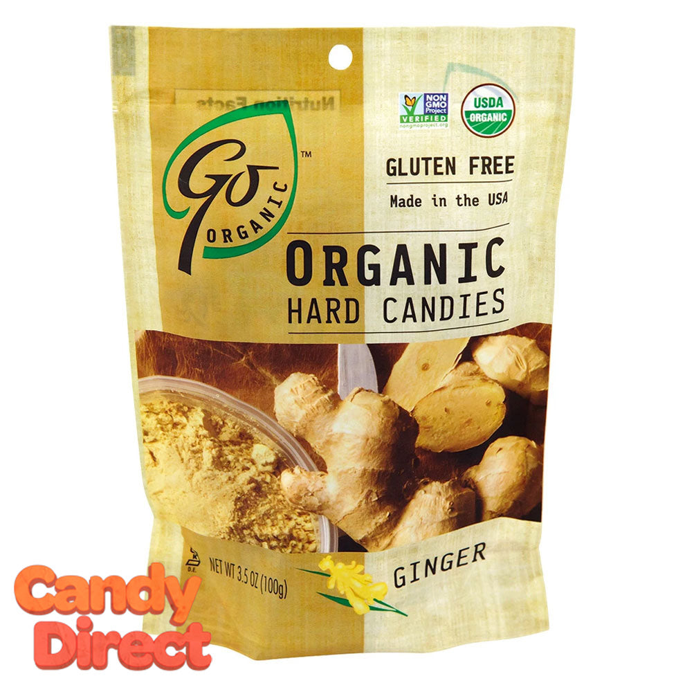 Ginger Organic Hard Candy Goorganic 6ct Candydirect
