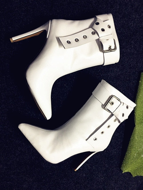 white ankle boots 2019