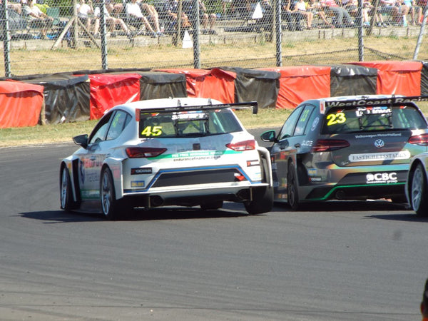 TCR VW Golf and Seat Leon Side by Side at Castle Combe