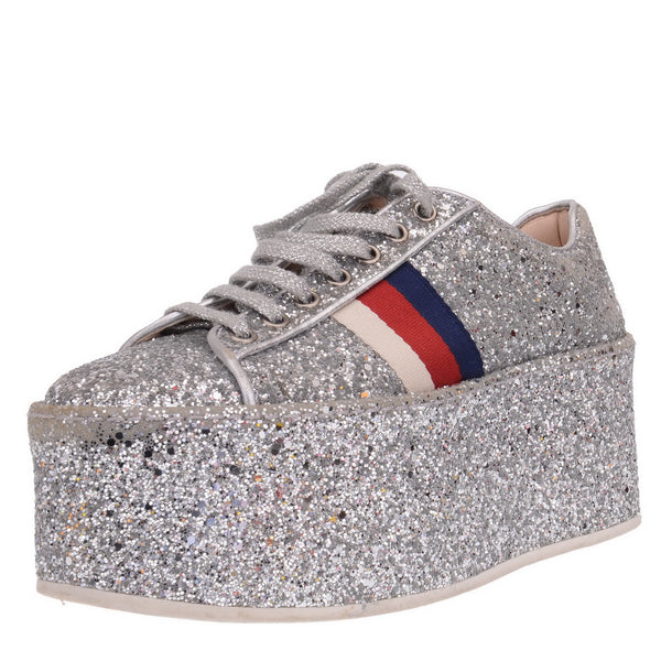 gucci glitter platform sneakers