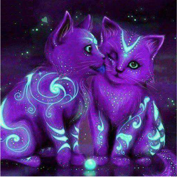 Galaxy Cats Diamond Painting Kit with Free Shipping – 5D Diamond Paintings