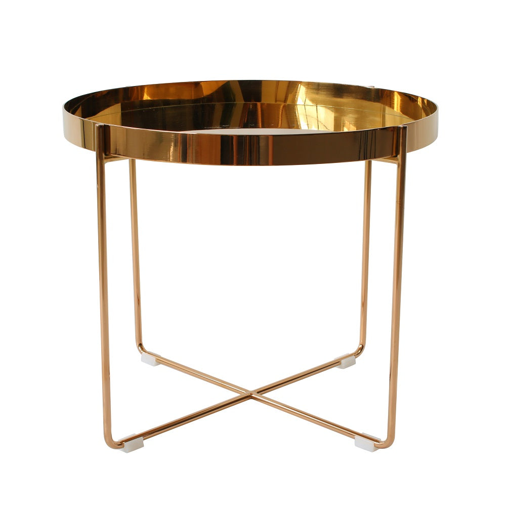 copper coffee table tray