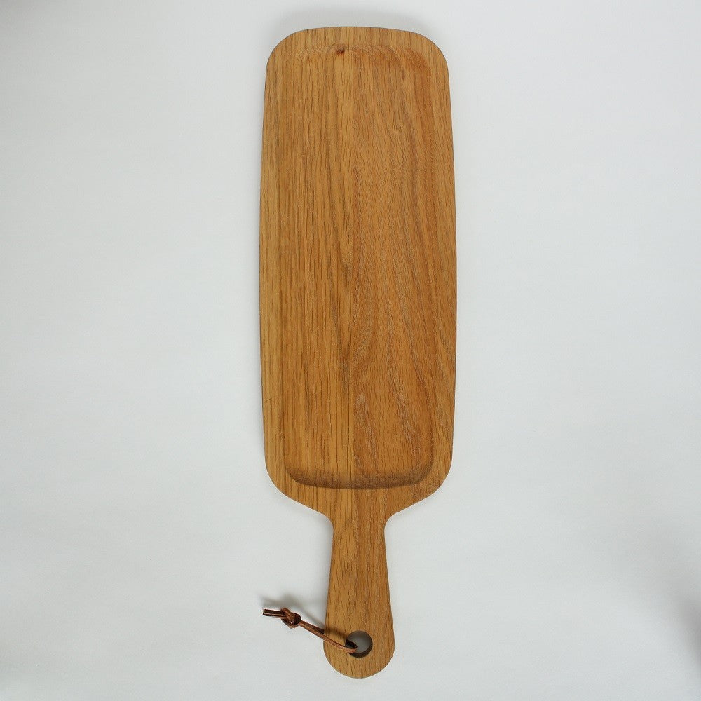 long wooden serving platter