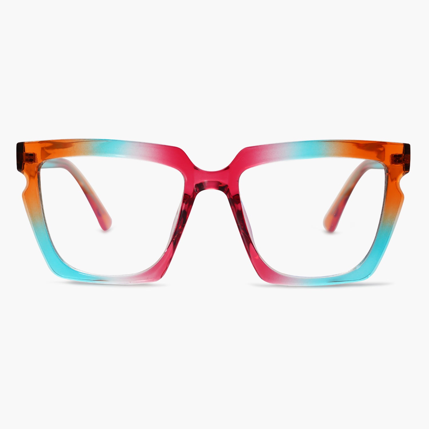 Women's Square TR90 Prescription Reading Glasses Fullrim Frame Heat