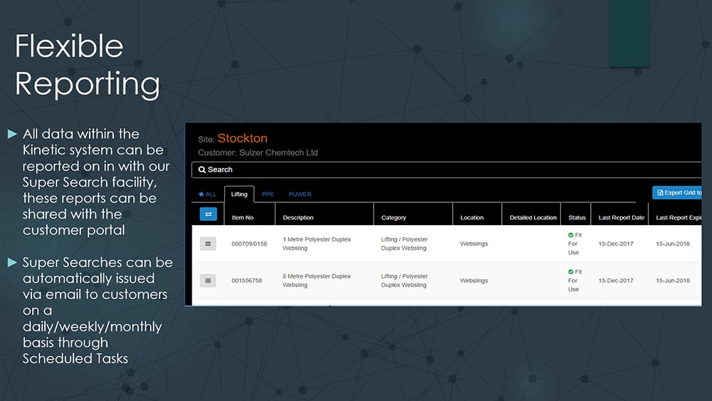 BW Safe Cert System - Flexible Reporting