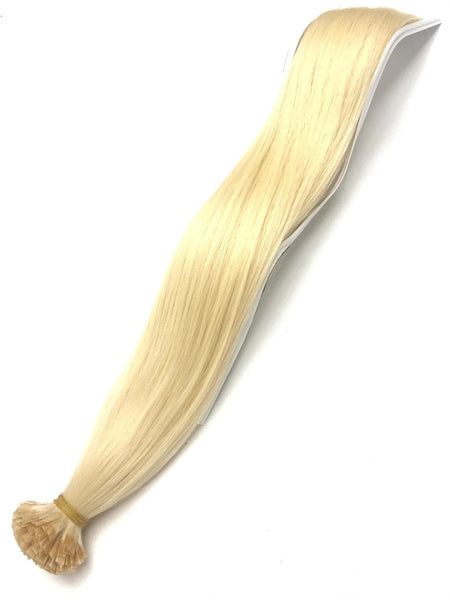 Keratin Tip Hair Extensions Human Hair Color 613 Beach Blonde