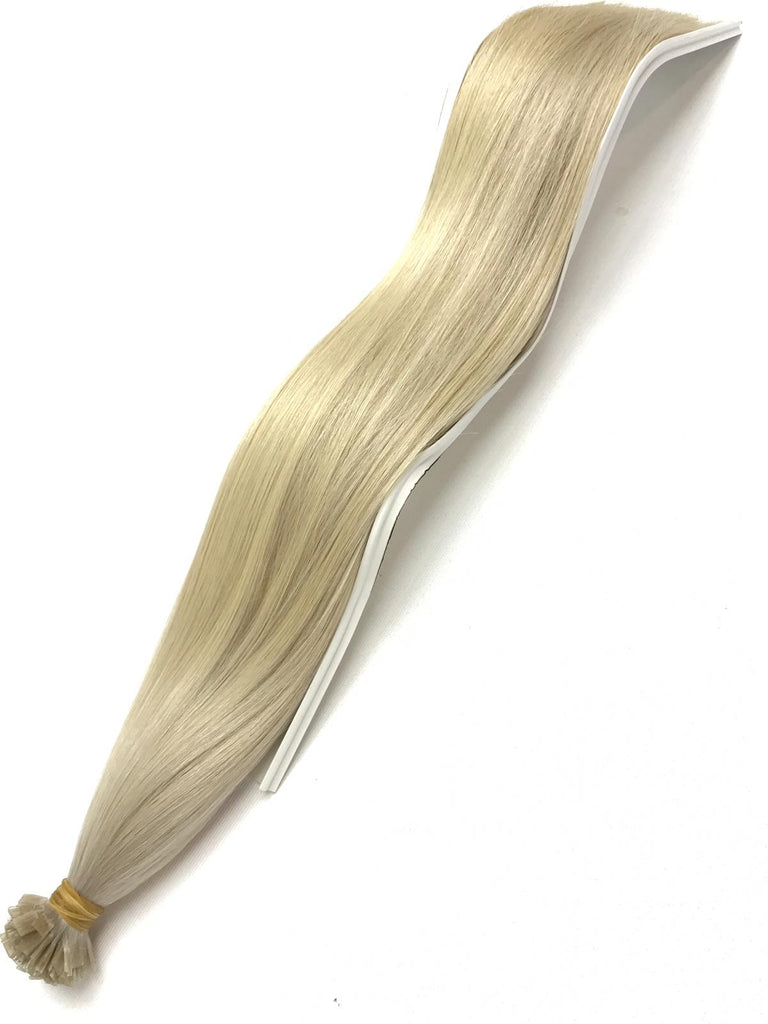 Keratin Tip Hair Extensions Human Hair Color #61Icy Ash Blonde