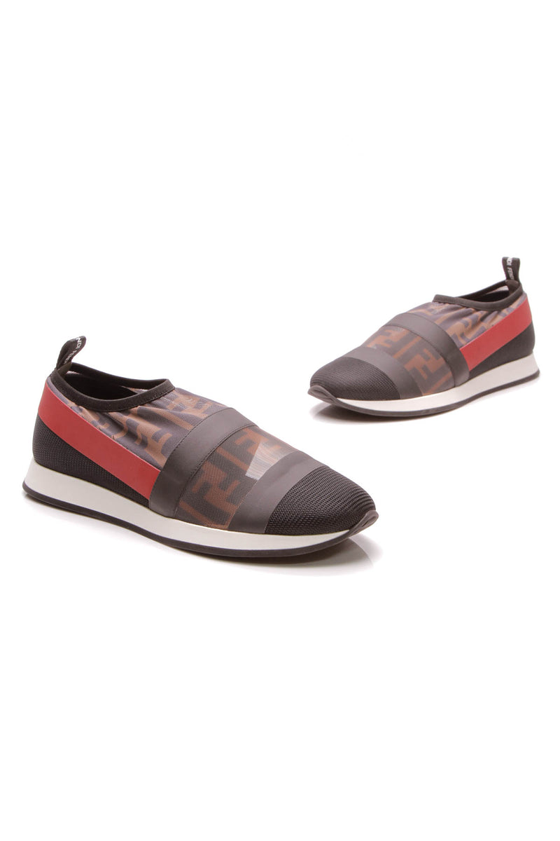 Fendi Runway Mesh FF Trainer Sneakers 