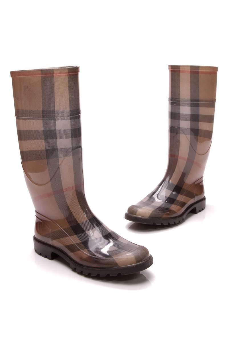 Burberry Rain Boots - Nova Check Rubber 