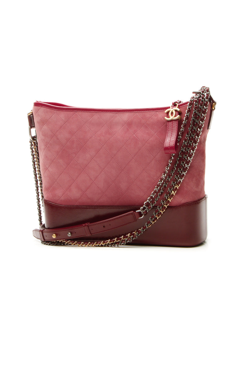 Gabrielle Medium Hobo Bag - Red/Pink