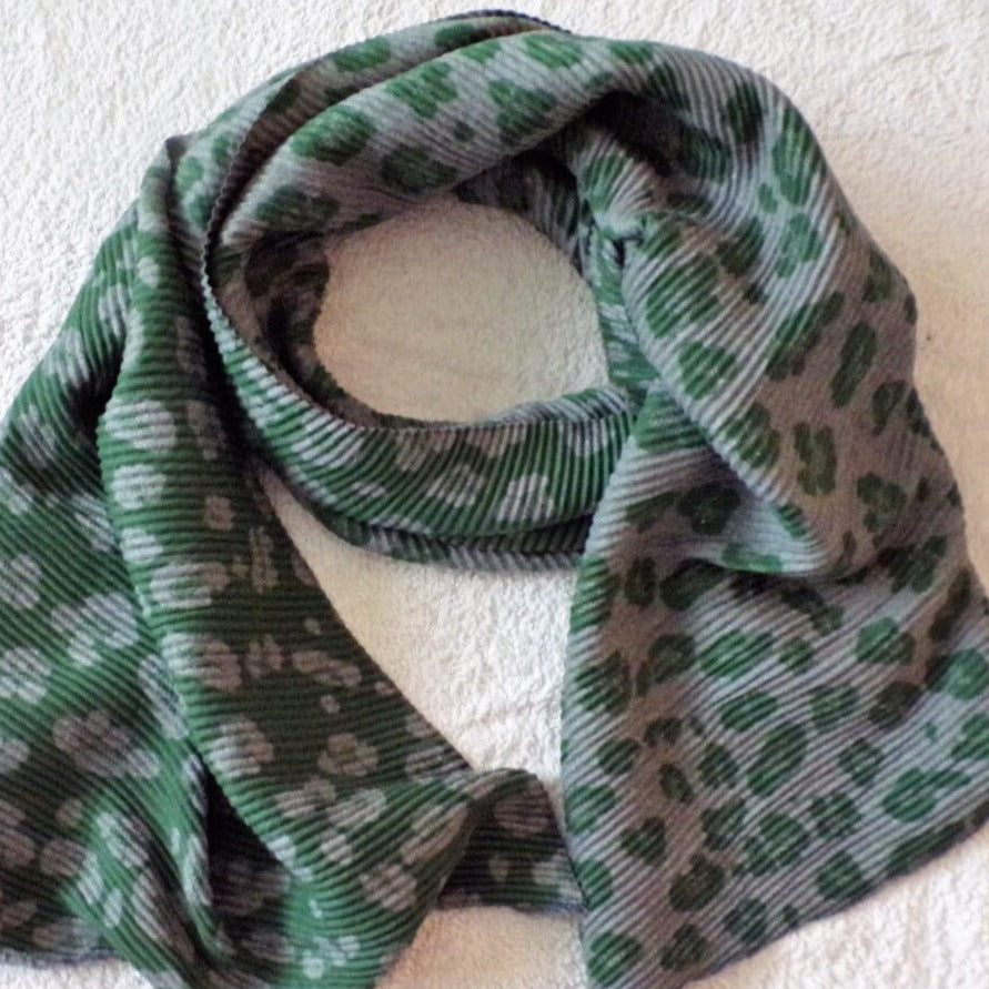 Olive & Grey Animal Print Scarf – The Consortium Winchester and Romsey  Hampshire