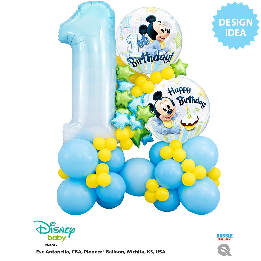 Scepticisme Specifiek gijzelaar 22 inch Qualatex Bubble - Mickey Mouse 1st Birthday Balloon - 12864