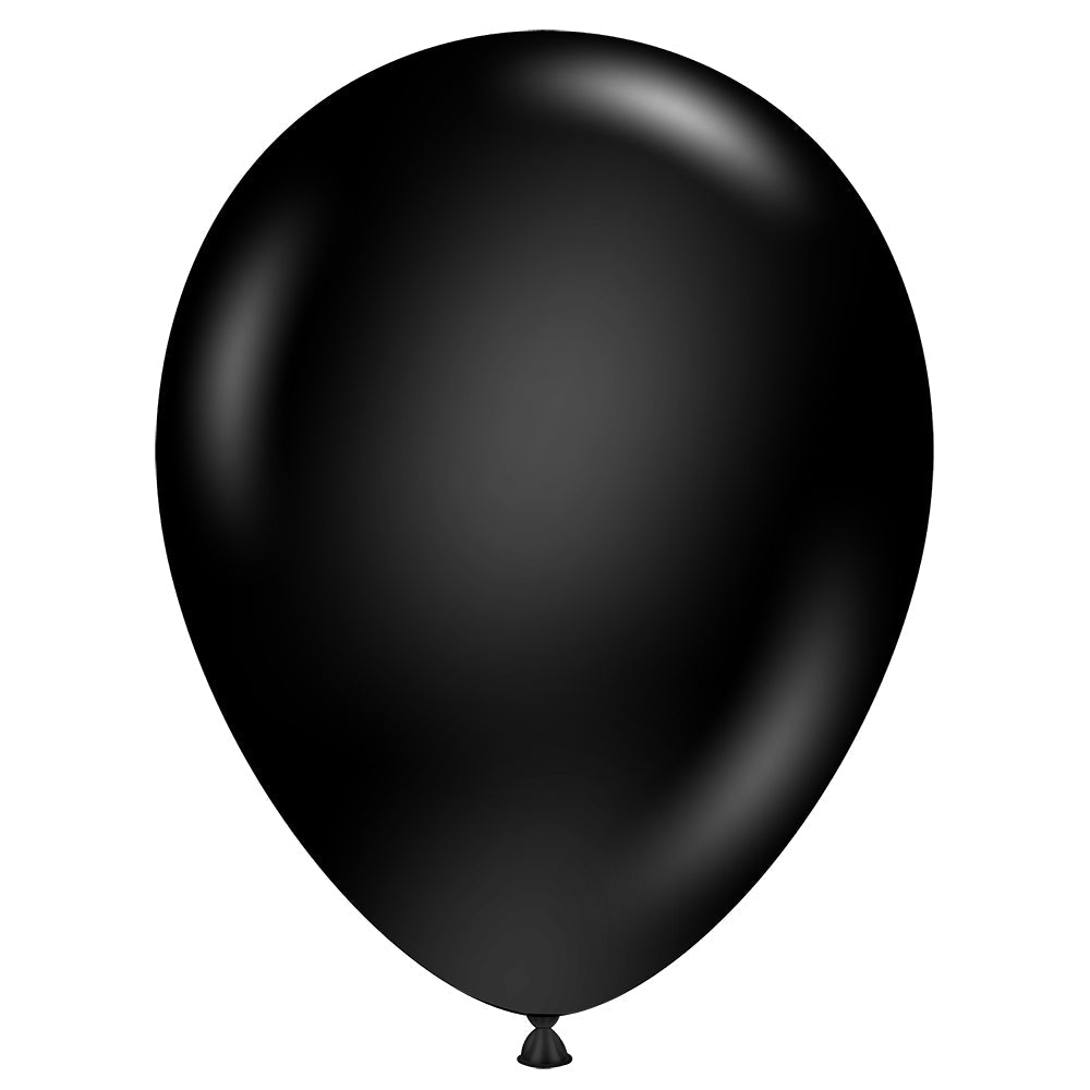 Ga op pad Contractie tot nu 11 inch TUFTEX Black Latex Balloons - 10078