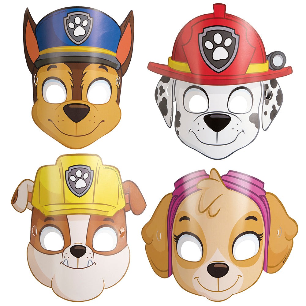 Unique Paw Patrol Party Masks (8 Pk) - 48431