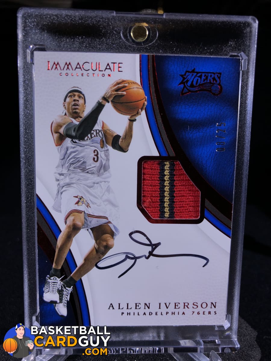 allen iverson jersey card