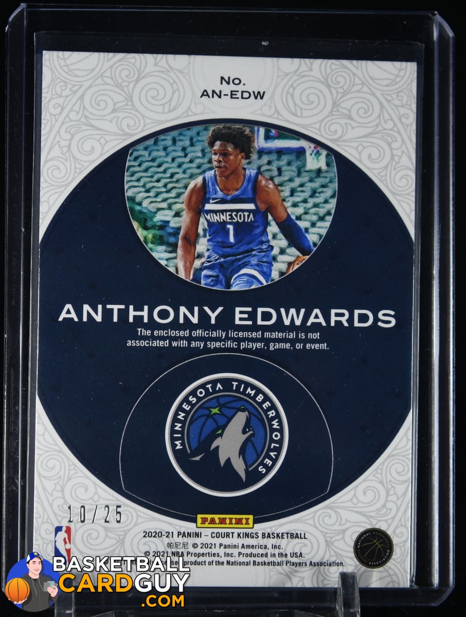 2020-21 Panini Select Blue Anthony Edwards Rookie RC Concourse Retail #61