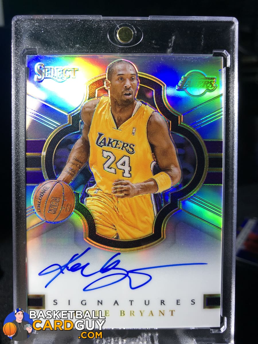 Kobe Bryant 2017-18 Select Signatures On Card Autograph Refractor /49