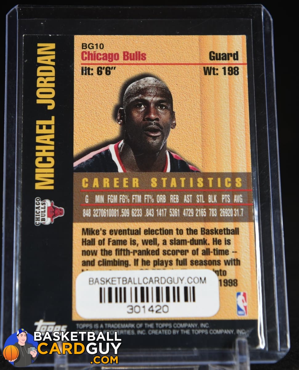 Michael Jordan 1997-98 Topps Bound for Glory #BG10