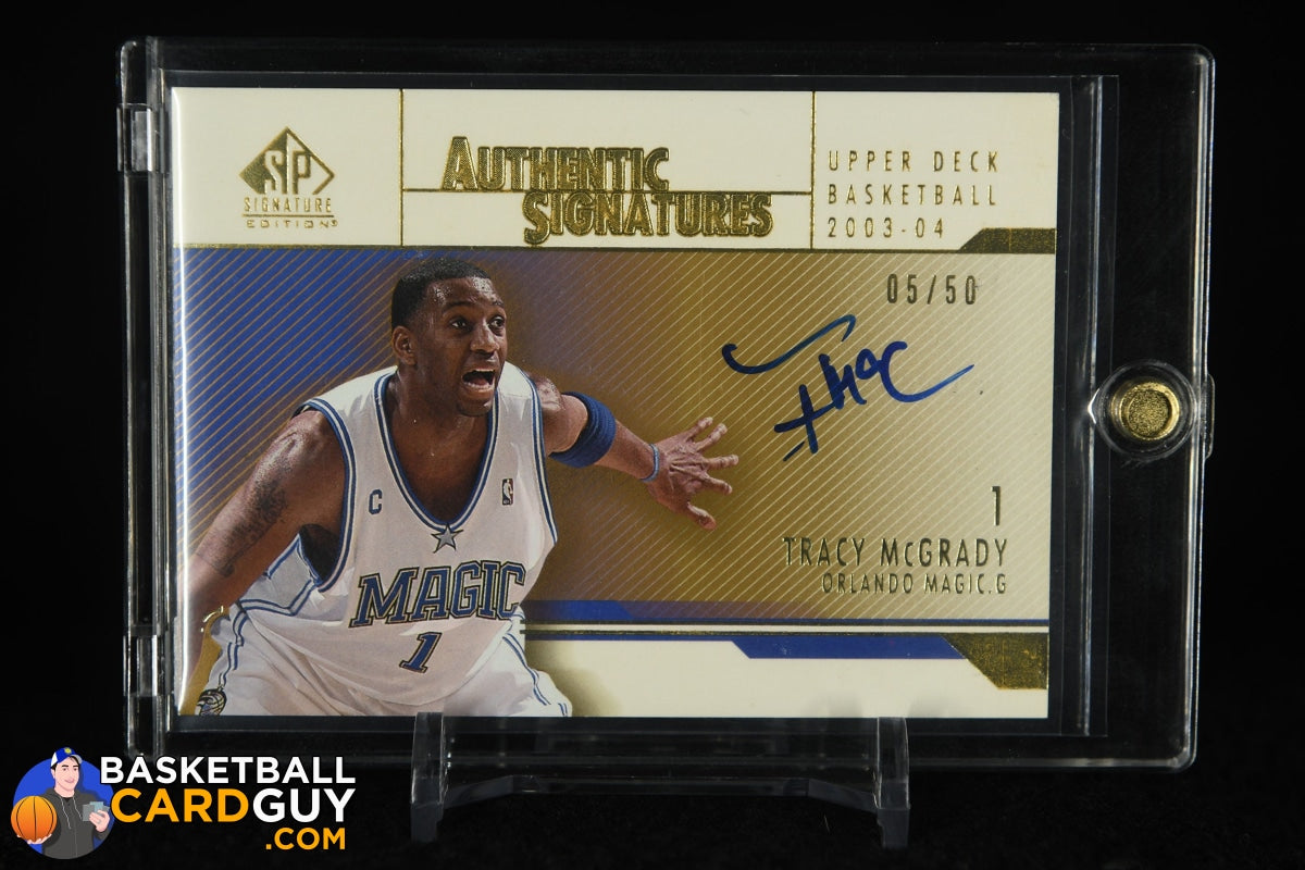 Tracy McGrady 2003-04 SP Signature Edition Signatures Gold #TM #/50